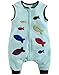 Vaenait Baby Kids Boys 1-7Y Micro Fleece Wearable Blanket Sleeping sack Fish