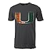 NCAA Miami Hurricanes Adult Men Vintage Sheer Short Sleeve Tee Large