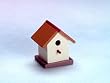 Dollhouse Miniature Handpainted Painted Bird House