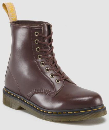 Dr. Martens womens vegan 1461 3 eye gibson cherry red - 9 f(m) uk.