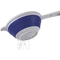 Collapsible Hand Strainer - Blue/ White