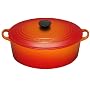 Le Creuset Cast Iron Oval Casserole, Volcanic, 27 cm