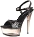 The Highest Heel Women's Amber-201-Bhrt Sandal,Black Heart Patent,6 M US