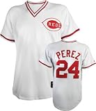 Tony Perez Majestic Cooperstown Throwback Cincinnati Reds Jersey - Medium