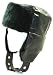 M57cm Black Retro Russian Faux Leather Faux Fur Trooper Trapper Military Aviator Hat for Men and Women Medium Large, Medium 57cm