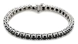 14k White Gold Black Diamond Tennis Bracelet (9 7/8 cttw), 7