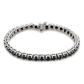 14k White Gold Black Diamond Tennis Bracelet (9 7 8 cttw), 7 by Amazon.com Collection