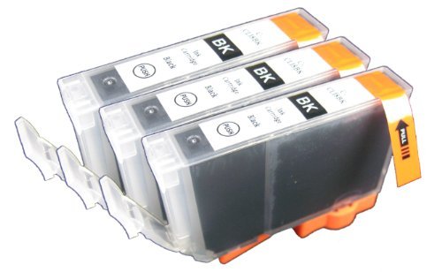 3pk of non-OEM Canon CLI-8 Black Compatible Ink Cartridge With CHIP! For Canon Pro9000 ip4200 MP960 ip6700D and more On Sale