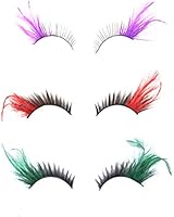 KLOUD City&reg; 3 Pairs Different Deluxe Party Stage Feather False Eyelashes Eye Lashes