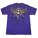 MIAMI INK JET BLACK PURPLE Licensed Purple Cotton Tee