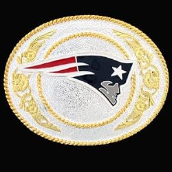New England Patriots Belt Buckle - NFL Football Fan Shop Sports Team Merchandise