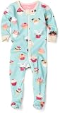 Hatley Baby Girls Cupcakes  All Over Print Footed Coverall