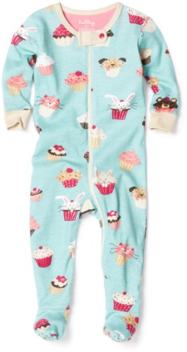 Hatley Baby Girls Cupcakes All Over Print Footed Coverall