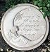 EXPRESSIONS COLLECTION Cast Stone MEMORIES OF YOU Angel Moon Plaque OUTDOOR/Indoor SCULPTURE