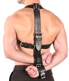 Mr-S-Leather Locking Shoulder to Wrist Restaints - Men's