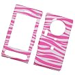 Samsung Memoir T929 T-Mobile Rubberized Snap On Protector Hard Case Image Cover "Pink & White Zebra" Design