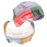 L. Erickson USA Color Block 100% Silk Dupioni Scarf Headband