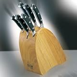 Sanelli 992065 Oak Wood Block RIO 6 Pc Set