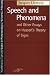 Speech
and
Phenomena
and
Other
Essays
on
Husserl's
Theory
of
Signs