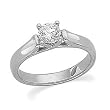 14K White Gold Diamond Engagement Ring - 0.50 Ct.