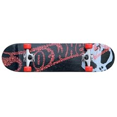 Hot Wheels Kinder Skateboard Skull, schwarz rot grau, 31"x7,75"