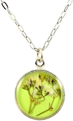 Shari Dixon Baby's Breath Circle Pendant Necklace