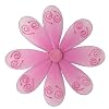 6" Small Dark Pink (Fuchsia) Swirl Daisy Flower Decorations - daisies flowers hanging nylon nursery bedroom girls room ceiling wall decor, wedding birthday party baby bridal shower