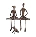 Danya B ZD8721-F Bronze Family on Bench - Boy, Girl & Dog