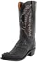 1883 by Lucchese Men's N1110 5/4 Western Boots,Black,8 D(M)US