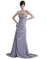 Strapless Cocktail Short Charmeuse Beaded Empire   Waistline Prom Dress 