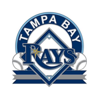 TAMPA BAY RAYS OFFICIAL LOGO SILVER LAPEL PIN