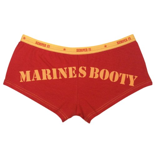Women's Red Marines Booty Shorts
