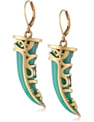 T Tahari Worn Gold Drop Earrings