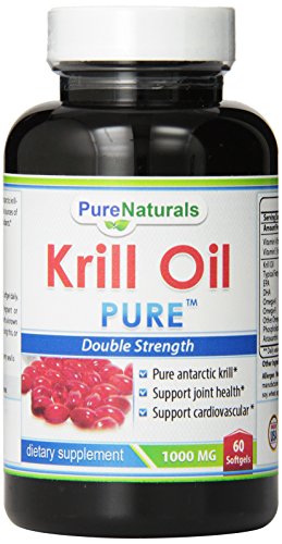 Pure Naturals Krill Softgels, 1000 mg, 60 Count Pure Naturals Krill Softgels, 1000 mg, 60 Count