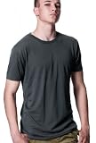 Mens T-Shirt, Charcoal Grey - M, Bamboo & Organic Cotton Jersey style T Shirt