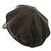 e4Hats.com Big Size Cotton Newsboy Hat - Charcoal OSFM