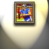 Completely Handpainted American Football Sport Painting, Custom Order FL3803, Oil on Canvas, with Option to Paint Jerry, Brett & Co. from Any Other Favorite Photograph or Picture, Unframed, Size 17'' x 19" inches