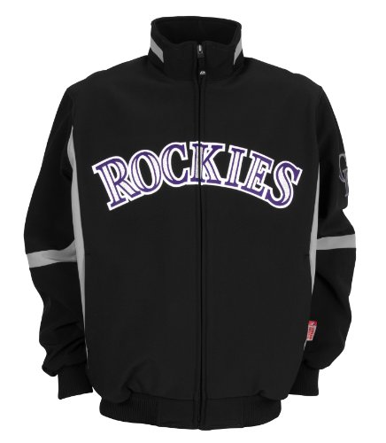 MLB Colorado Rockies Adult Long Sleeve Therma Base Premier Jacket, XX-Large