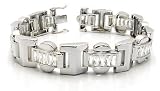 Silver Cubic Zirconia 8 Men's Iced Out Bracelet