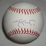 Jim Edmonds Autographed Official Major League Baseball W/PROOF, Picture of Jim Signing For Us, St. Louis Cardinals, San Diego Padres, California Angels, Anaheim Angels