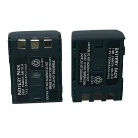 2 NB-2LH Battery for Canon Digital Rebel XT XTi 400D