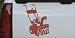 6in X 4.9in Brown -- Snow Blower Business Car Window Wall Laptop Decal Sticker