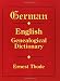 German-English Genealogical Dictionary
