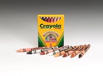 Crayon, Crayola, Multicultural Colors, 8 Ct., Large Size, Tuck Box BIN52080W