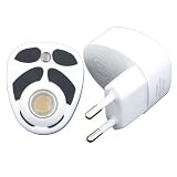 1x LED Nachtlicht 0,5W / 230V / Lichtsensor / D�mmerungsfunktion / Linse