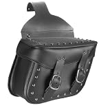 Auburn Leather 30-8005A-04 Phoenix Chubby Premium Leather Detach Throw-Over Saddlebag with Studs - Pair