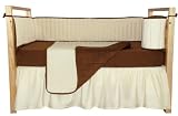 Tadpoles Organic Waffle Weave 4piece Crib Set - Chocolate