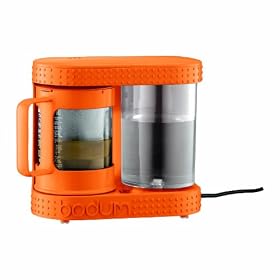 Bodum Bistro Electric French Press Coffee Maker and Tea Dripper, 4-Cup, OrangeBodum Bistro Electric French Press Coffee Maker and Tea Dripper, 4-Cup