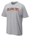 Oklahoma State Cowboys Grey Classic College Short Sleeve Tee Shirt By Nike Team Sports