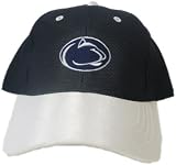 Men's Penn State Nittany Lions Black Lionhead adjustable cap with white bill.
